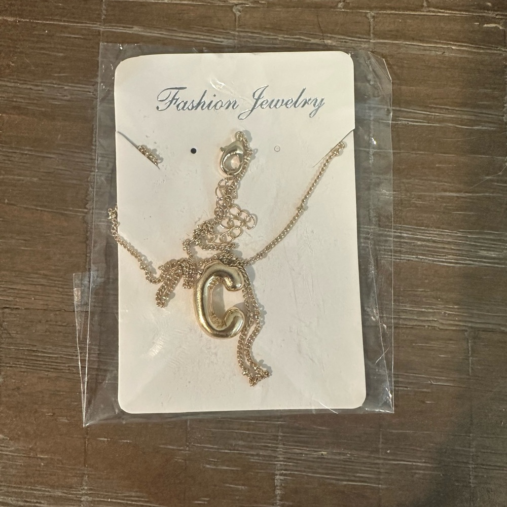 Gold Initial Necklace